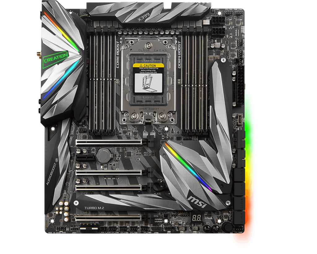 The MSI MEG X399 Creation Motherboard Review: The New 16-Phase
